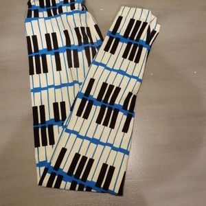 LulaRoe Tween Leggings Black, Blue, White